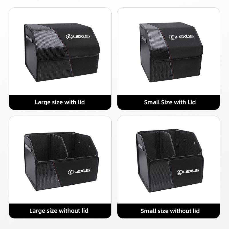 Lexus Folding Car Trunk Organizer Box Storage Bag Tools Tidying For Lexus F SPORT ES RX NX LS UX LM LX GX LC RZ IS CT GS RC HS