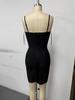 European & American Women's Sexy Spaghetti Strap Bandage Gown - Slimming Party/Vacation Dress