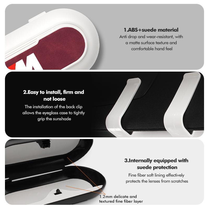 Auto Sonnenschutz Sonnenbrillenhalter Brillen Aufbewahrungsbox Zubehör Für BMW X1 X2 X3 X4 X5 X6 X7 G20 G30 6GT E46 E90 E60 F10 E39