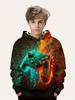 Abbigliamento per bambini Ragazzi Felpe con cappuccio Manica lunga Stampa 3D Gamepad Bambini Primavera Autunno Vestiti Casual All'aperto Elegante Ragazzo Ragazza Vestiti Top