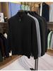 Haggis Men's 100% Wool Zipper Cardigan Sweater - Thick, Stand Collar, Autumn/Winter Style