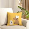 Korean stationery DDinotaeng Cushion Cover Reversible Plush Pillow Cover Soft Fluffy  Home Decor for Sofa Bedroom