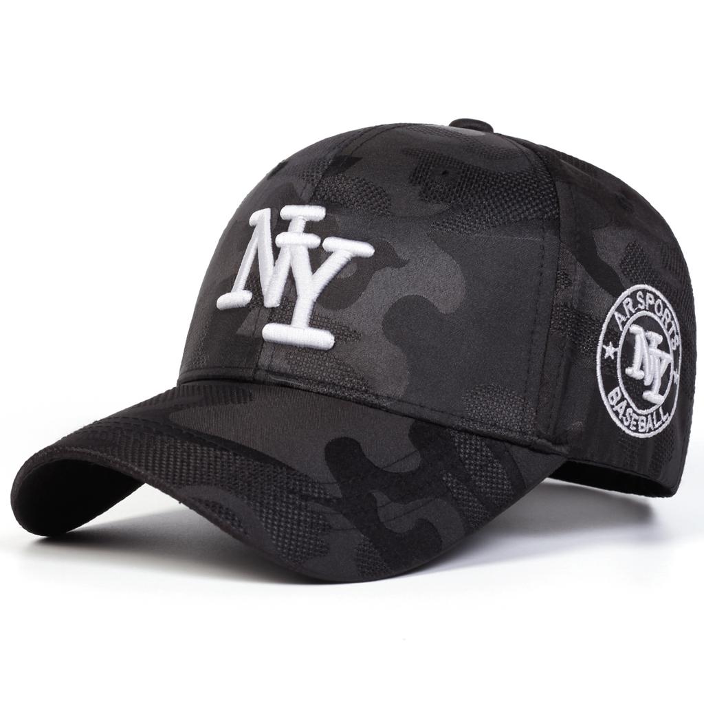Men Letter Embroidered Camouflage Baseball Cap Outdoor Adjustable Sunscreen Leisure Hat Spring Autumn Travel Tourism Beach Vacation