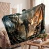 Warm Flannel BlanketPredator Soft Cozy Throw Blanket for Bedroom Couch