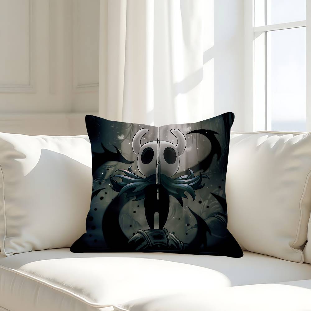 

H-Hollow Knight Decorative Room Aesthetics Pillow Case Home Decor Bedroom Sofa Bed Couch Pillow Cover 45x45 16x16Inch