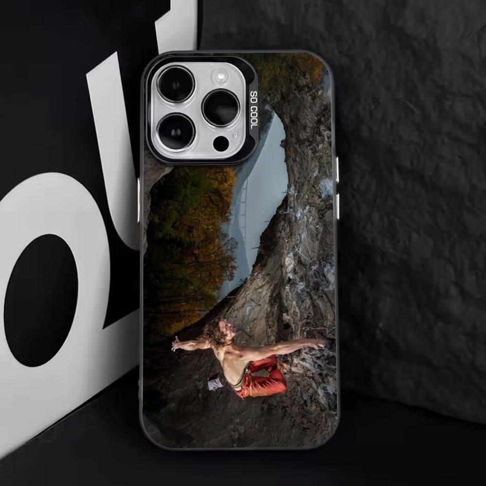 Adam Ondra Phone Case For iPhone 17,16,15,14,13,12,11 Plus,Pro Max,XS,Colorful Silver Phone case Funda Cover