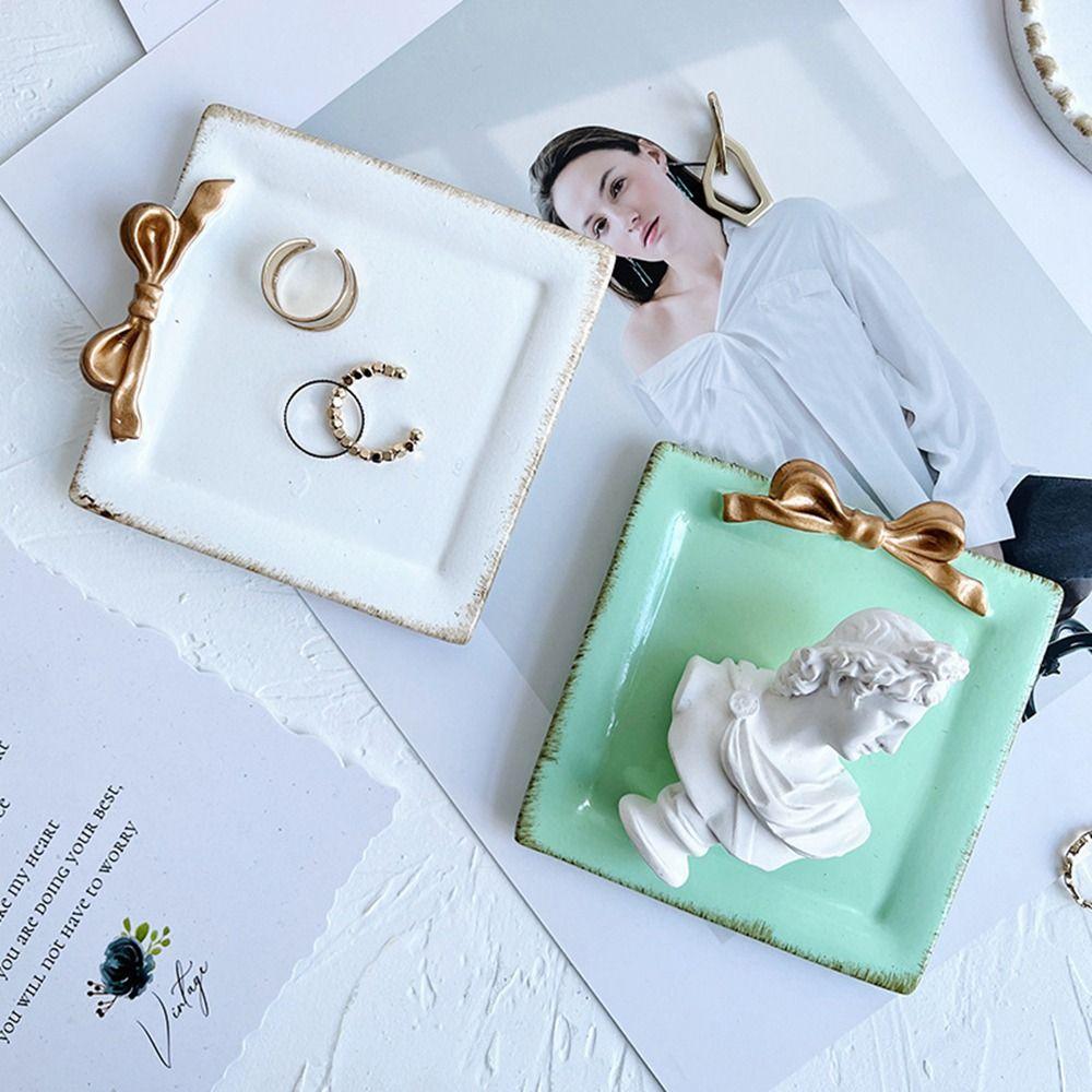 Resin Decorative Jewelry Plate Photo Props Jewelry Dish New Jewelry Display Tray Jewelry
