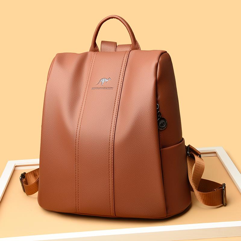 Genuine leather backpack for women travel backpack school backpacks