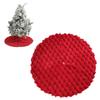 Holiday Tree Skirt Luxurious Plush Christmas Tree Skirt for Home Decor Round Xmas Trees Base Cover Carpet Mat Ornaments