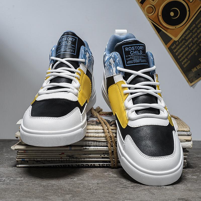 2024 Fashion Men's Trending High Top Skateboarding Shoes Male Casual Cool Street Style Shoes Sneakers for Teens