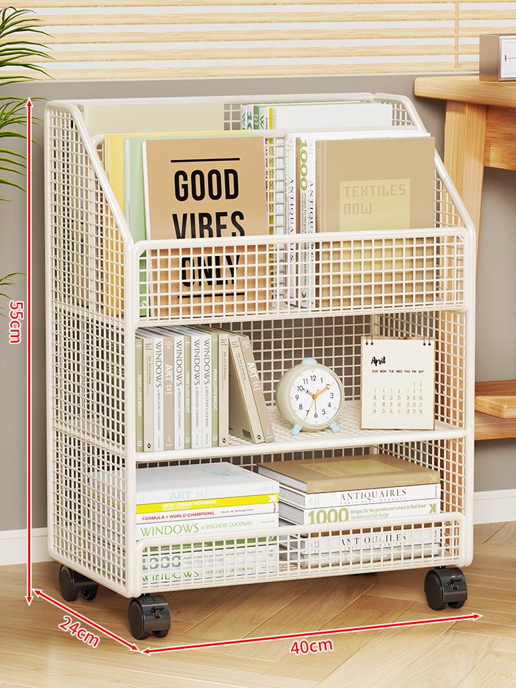 Hareketli Çocuk Kitaplığı ve Depolama Raf Dolabı