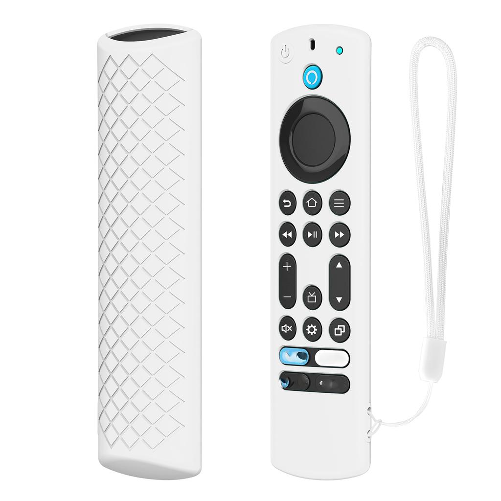 Remote Control Case For Amazon Fire TV-4 Alexa Voice Remote Drop Proof Solid Color Soft Silicone Cover Sleeve