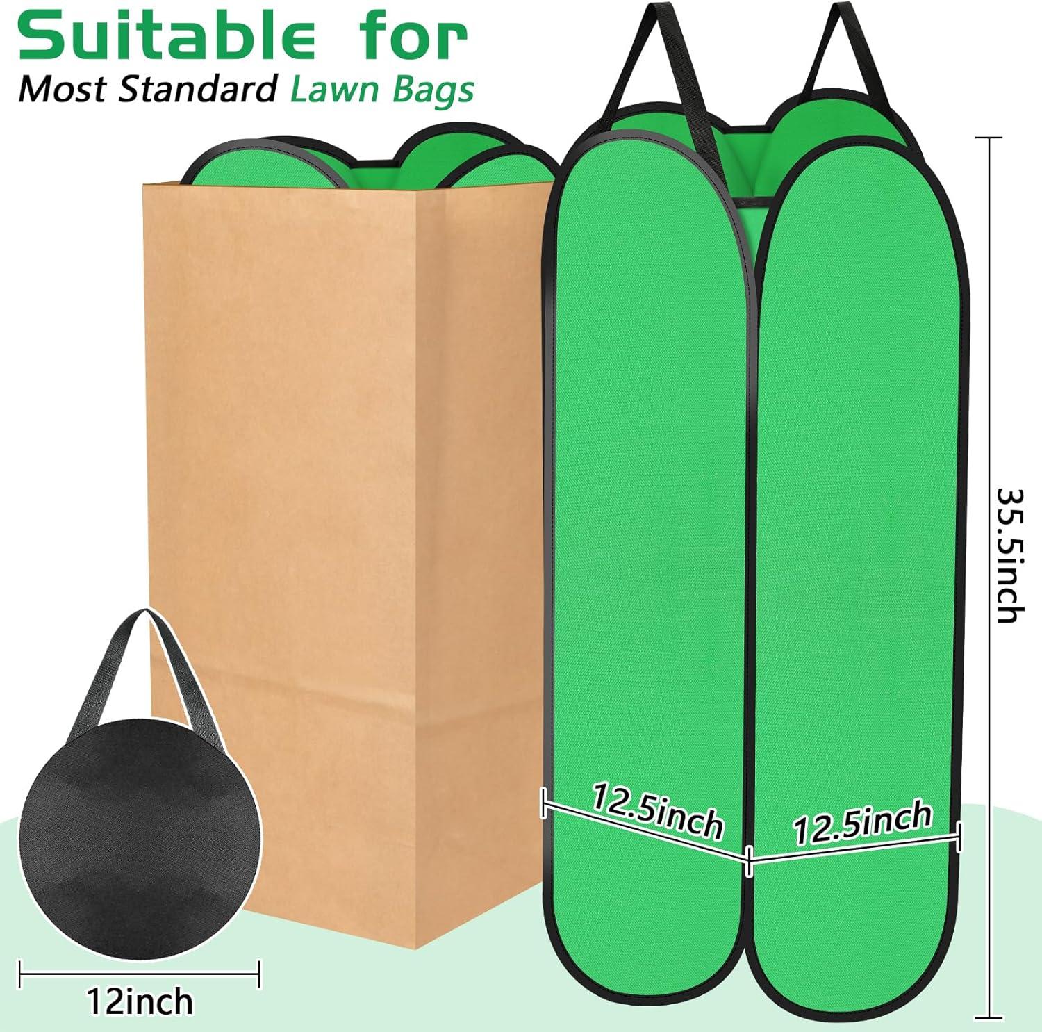 

Leaf Collector Bag Dustpan Large Gardening Leaf Collector Bag Reusable Waste Pick Up Pouches With Handle Foldable For Trash світло-зелений колір