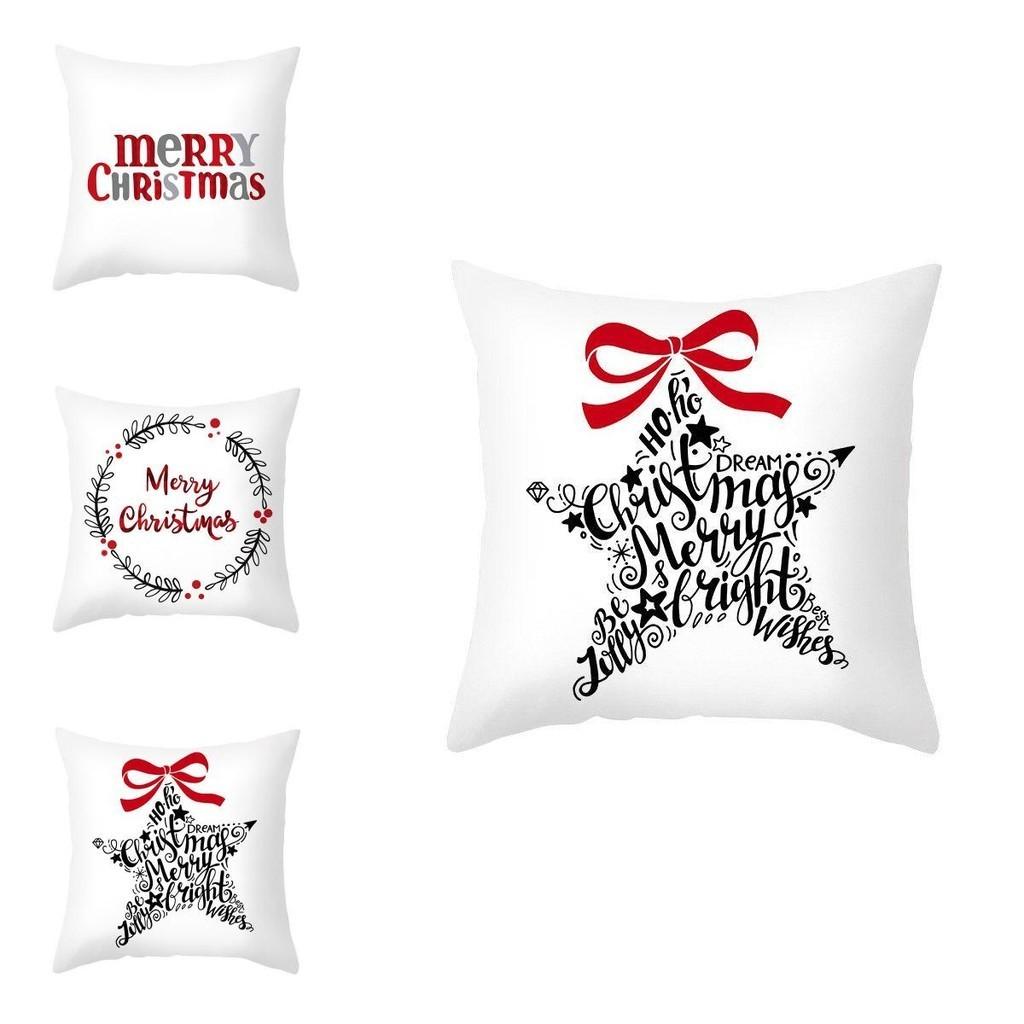 Lebhafter Cartoon Weihnachts-Kissenbezug Ideal für Heim-Sofa-Dekor mit Weihnachtsbaum