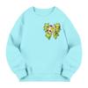 Kids' Long Sleeve Loose Pullover Letter Printed Round Neck Sweatshirt
