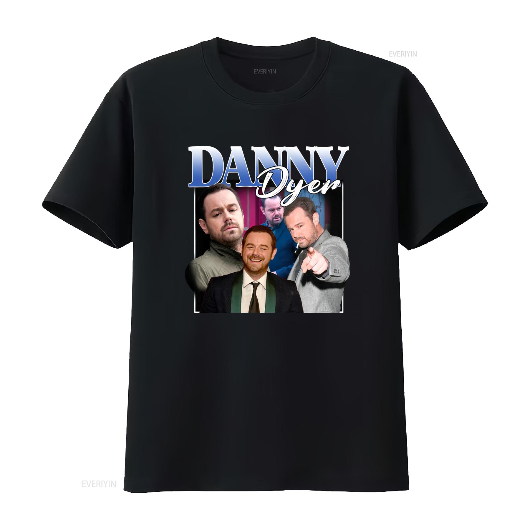 

DANNY DYER Vintage Homage T Shirt Retro 90s Fan Print vintage Washed Casual Soft Slightly Unisex Stylish designer clothes 4XL