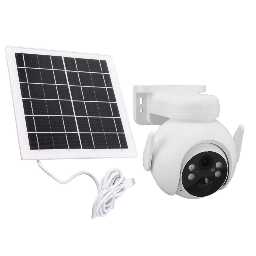Solar Camera Wireless Ultra HD Rotatable Human Tracking Full Color Night Vision Solar Security Cameras for Home Outdoor