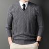 Men's Winter Thick V-Neck Knitwear: Warm, Comfortable, Stylish
