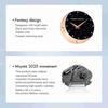 Luxury Women Wrist Watch Quartz Movement Wristwatch Moon Stars Night Flash Watches for Women