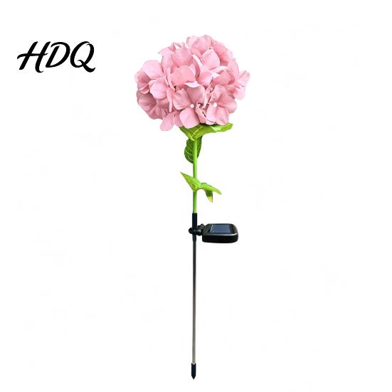 Solar Powered Garden Lights Fairy Hydrangea Light LED Outdoor Stake Lights Waterproof Decorative Tree Artificial Flower Light for Path Yard