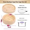 Mini Bamboo Xiao Long Bao Steamer with Steaming Grid for Dumplings