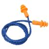 5 Pcs Soft Silicone Wired Ear Plugs Reusable Protective Ear Protection Ear Plugs Noise Reduction Earmuffs