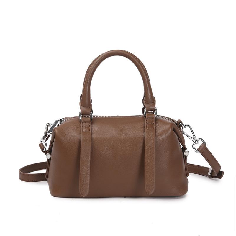 

Women s Handbag Commuting Genuine Leather Crossbody Bag Female Luxury Cowhide Vintage Daily Shoulder Boston Bag as gift