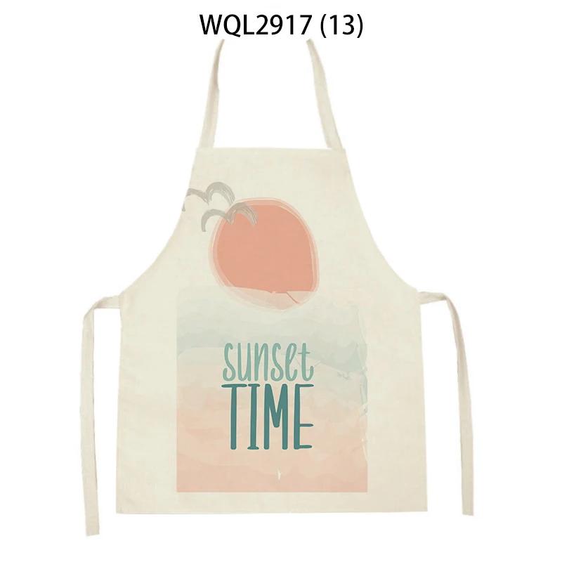Cleaning Supplies Women Men Kitchen Aprons Tortoise Sailboat Fish Octopus Pattern Cooking Aprons Baking Antifouling Apron