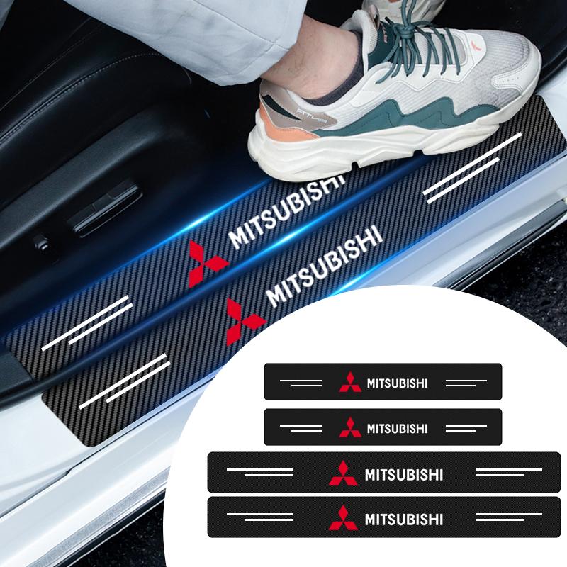 Autotürschweller Carbonfaser Schwellerschutz Aufkleber Decals Für Mitsubishi Lancer 9 Ex Evo ASX L200 Colt Pajero Sport
