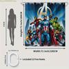 MARVEL Avengers bathroom curtain, polyester material, easy to install, suitable for home, hotel, apartment decoration