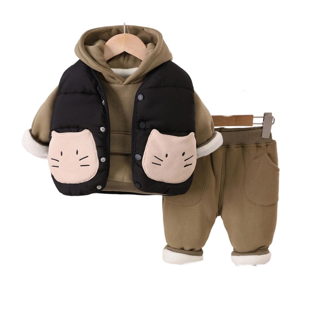 Dziecięcy Zestaw Casualowy z Długim Rękawem, Wygodne Codzienne Stroje