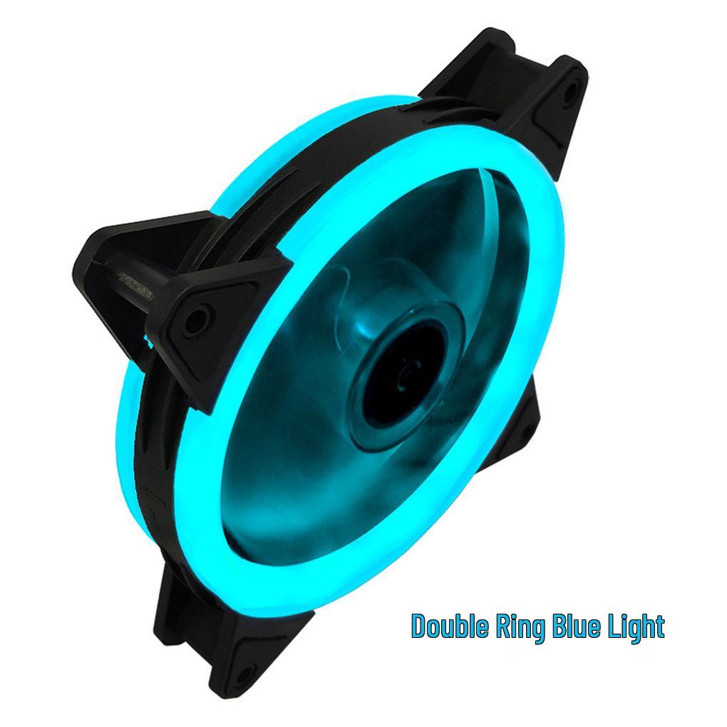 

12 см RGB LED ультра-тихий вентилятор охлаждения корпуса настольного компьютера