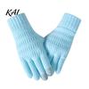 Soft Acrylic Thermal Gloves for Cycling Knitted Touchscreen Men Women, Winter Warm Gloves, Thickened Conductive Fingertip Smartphone Plush Lining