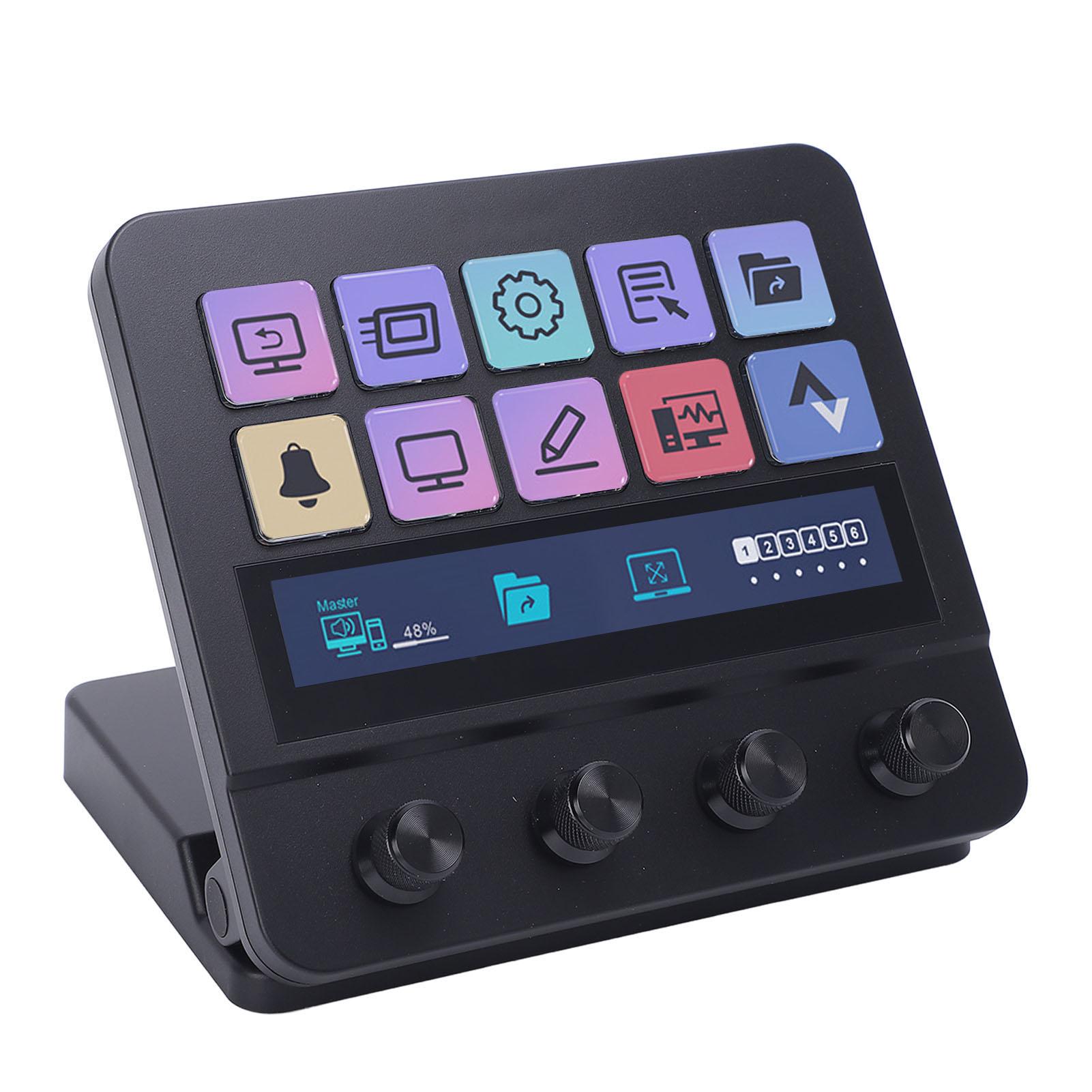 

Контроллер потоковой передачи Visual Keyboard Studio Controller для потокового гейминга с настраиваемым 10-дюймовым ЖК-дисплеем