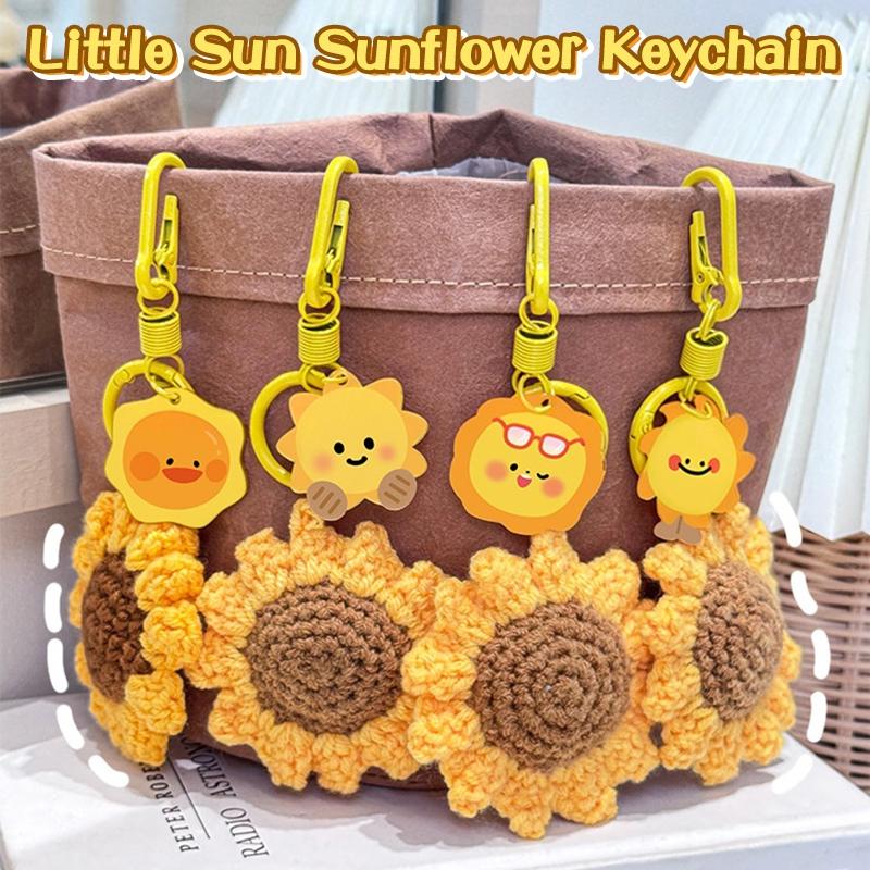 Sunflower Keychain Bag Charms Hanging Ornament for Backpack Bag Decorations Keyring Party Gift Graduation Gifts
