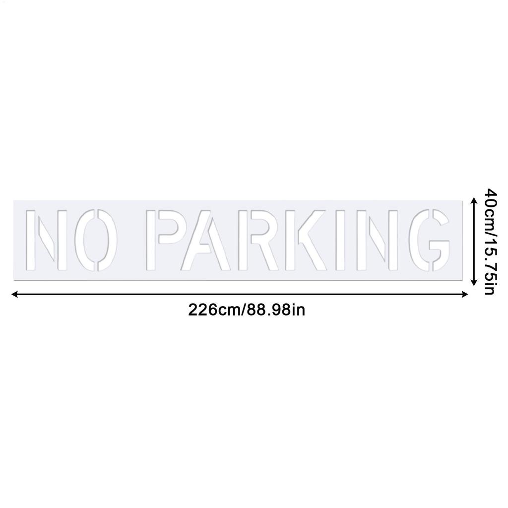 No Parking Silicone Template Reusable Washable 12Inch Letter Road Sign Parking Lot Paint Template For Asphalt Pavement Sidewalk