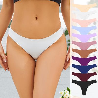 Frauen Eis Seide Nahtlose Slips Dünnen Gürtel Niedrige Taille Höschen Solide Bikini Weibliche Unterwäsche Bequeme Intime Dessous