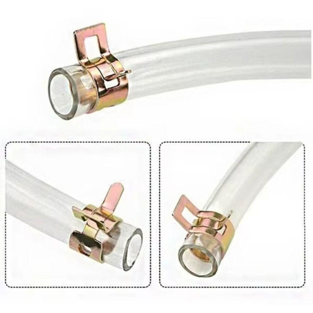 100Pcs Low Pressure Fuel Line Hose Clip Spring Driven Air Tube Clamp  for Automobiles