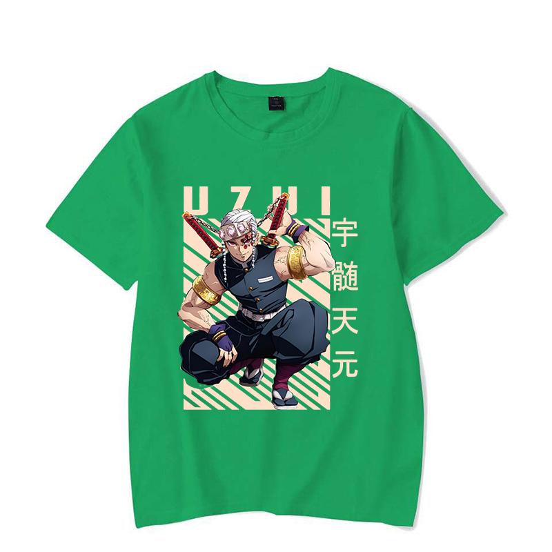 

New Anime Uzui Tengen Print Short Sleeves Fashion Round Neck Men Woman T-Shirt Summer Casual Tees 4XL