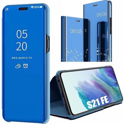 Ολοκληρωμένη Θήκη για Samsung S21 FE Προστασία 360 Clear View Smart Case - Μπλε
