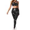 Tie-Dye Seamless Yoga Suit: Quick-Dry Sports Bra & Long Pants for Women