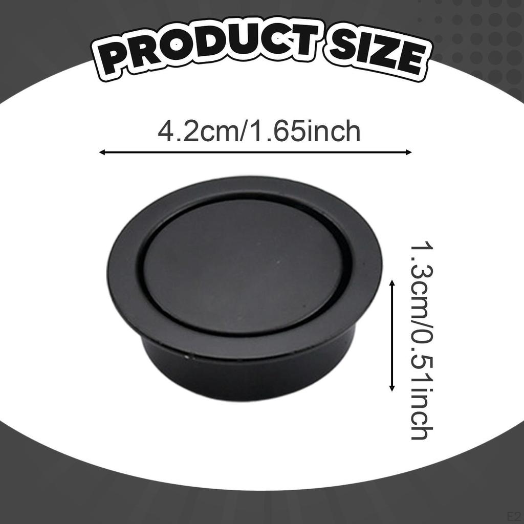 Concealed Flush Pull Handle Hardware Round 42mm Recessed Door Multipurpose for Sliding
