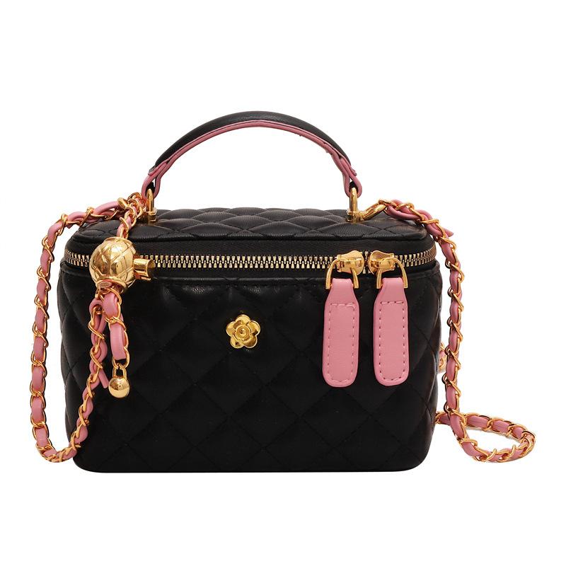 Премиальная сумка-коробка с бриллиантовой цепочкой, женская, ранняя осенняя мода, универсальная сумка-мессенджер, мини-сумка large: 18 * 9 * 11