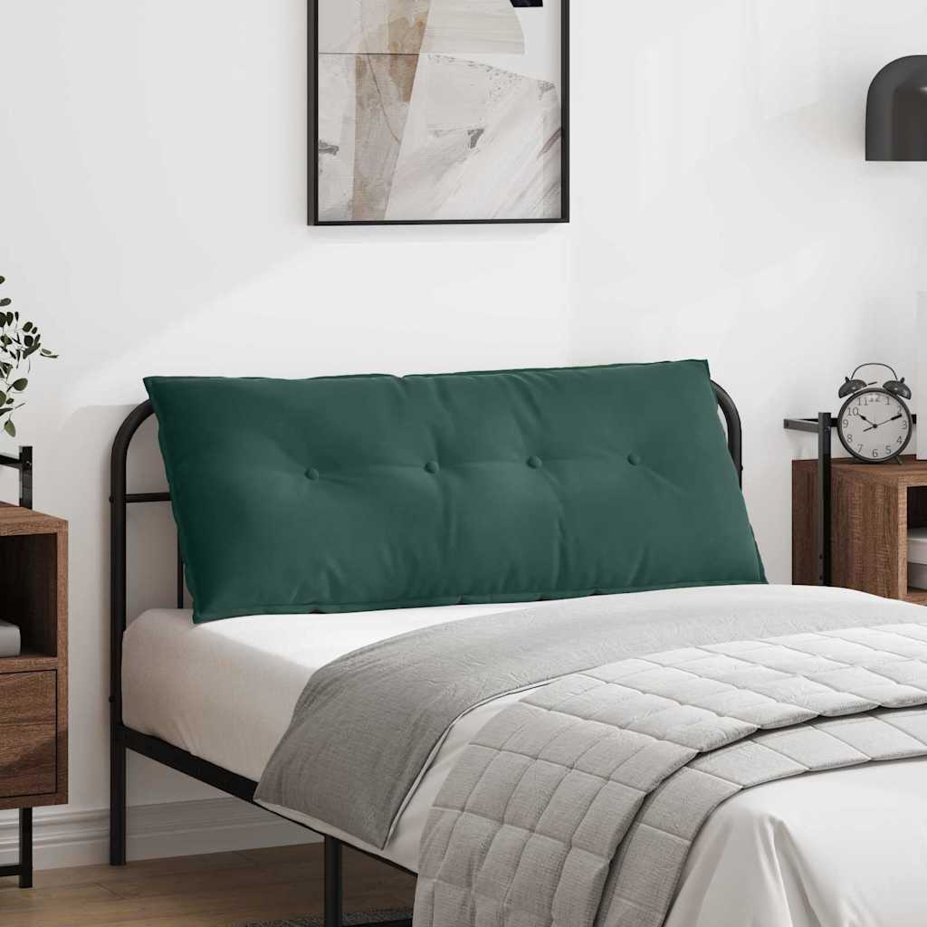 Back Cushion Dark Green 120 x 50 cm Cord Fabric