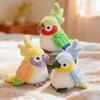 16Cm Cute Cartoon Bird Simulation Colorful Parrot Plush Toy Homdecor Stuffed Dolls Soft Animal Dolls Gift For Kids Decoration