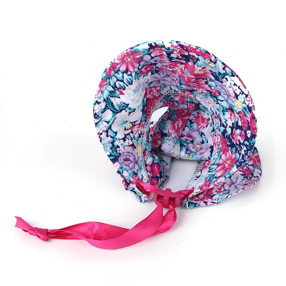 

Товары для животных Шляпа с цветочным принтом для питомцев Милая шляпа в стиле ретро для кошек и собак Солнцезащитная шляпа с цветочным принтом на шнуровке S