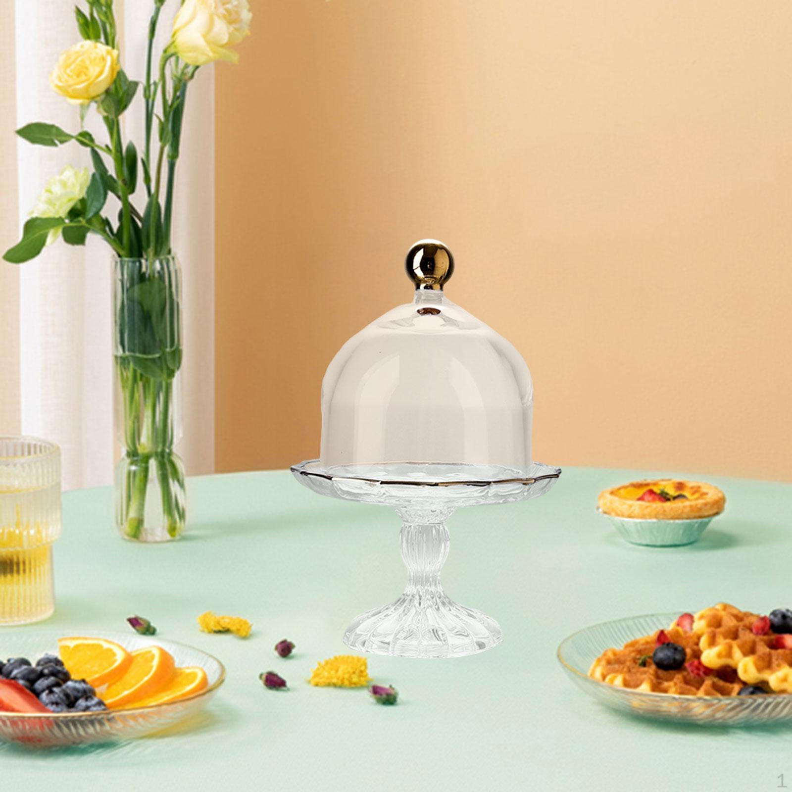 

Подставка для торта с куполом, держатель для тарелок с изображением торта, поднос для сервировки фруктов S