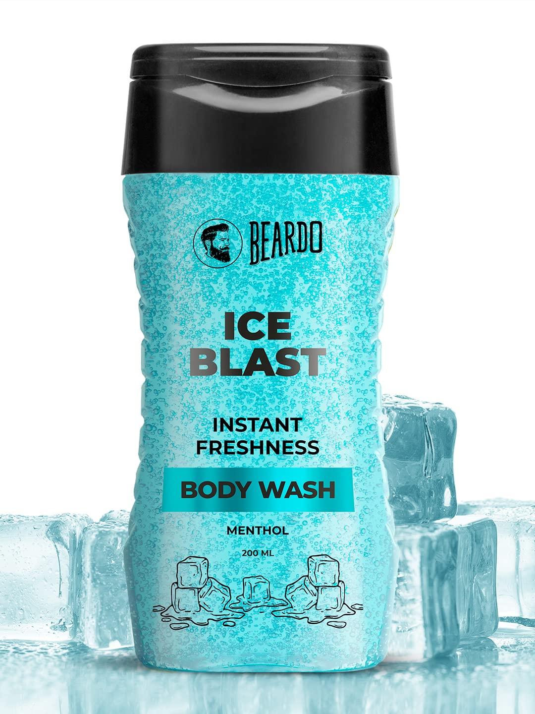

Beardo Ice Blast Body Wash For Men 200ml | Refreshing Menthol Cooling Instant Icy Cool Freshness Body Wash | Shower Gel For Summer Heat | For Skin Dry