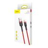 Baseus Cafule 2.4A 0.5M Lightning USB Cable (Red)
