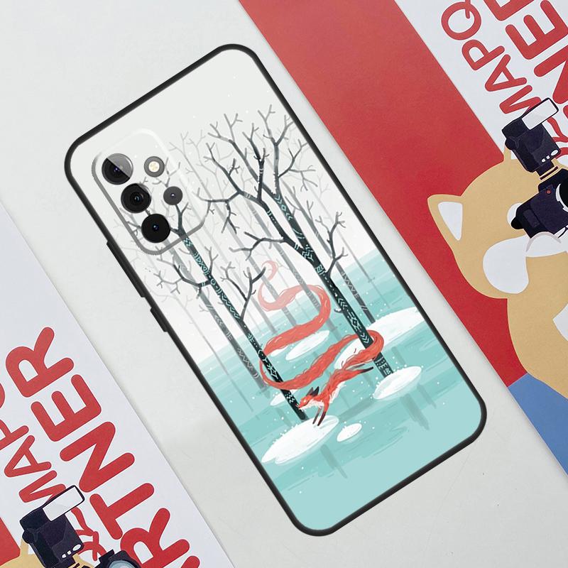 Winter Fox Foxes Case For Samsung Galaxy A53 A16 A26 A36 A56 A55 A35 A15 A52 A32 A12 A33 A13 A14 A34 A54 A17